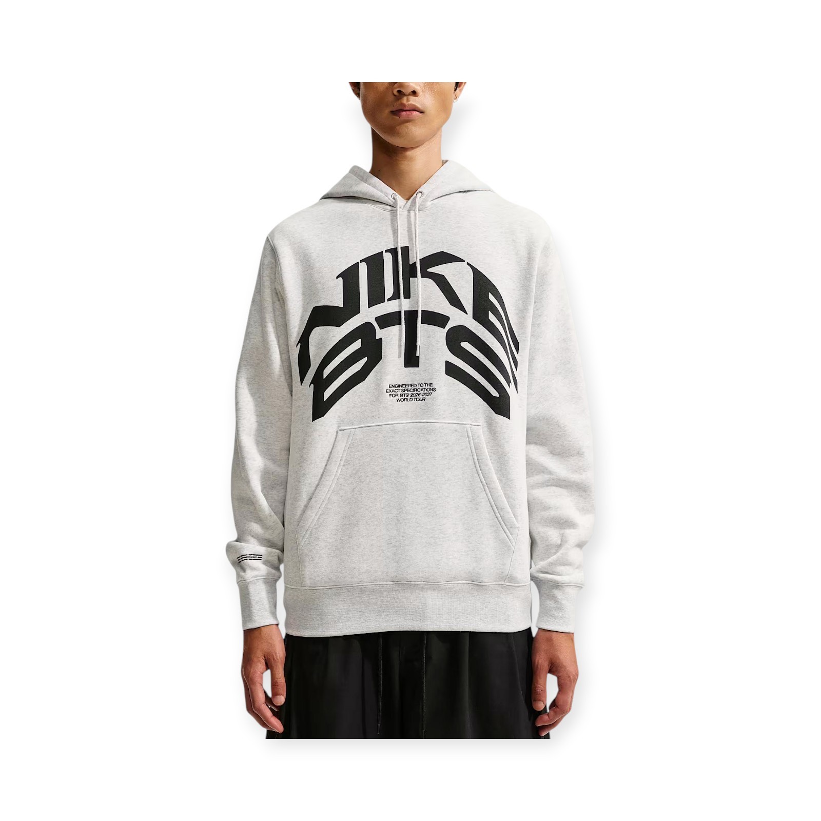 Nike BTS Hoodie Men's Grey Fleece Sweatshirt JA8525-051 K-Pop