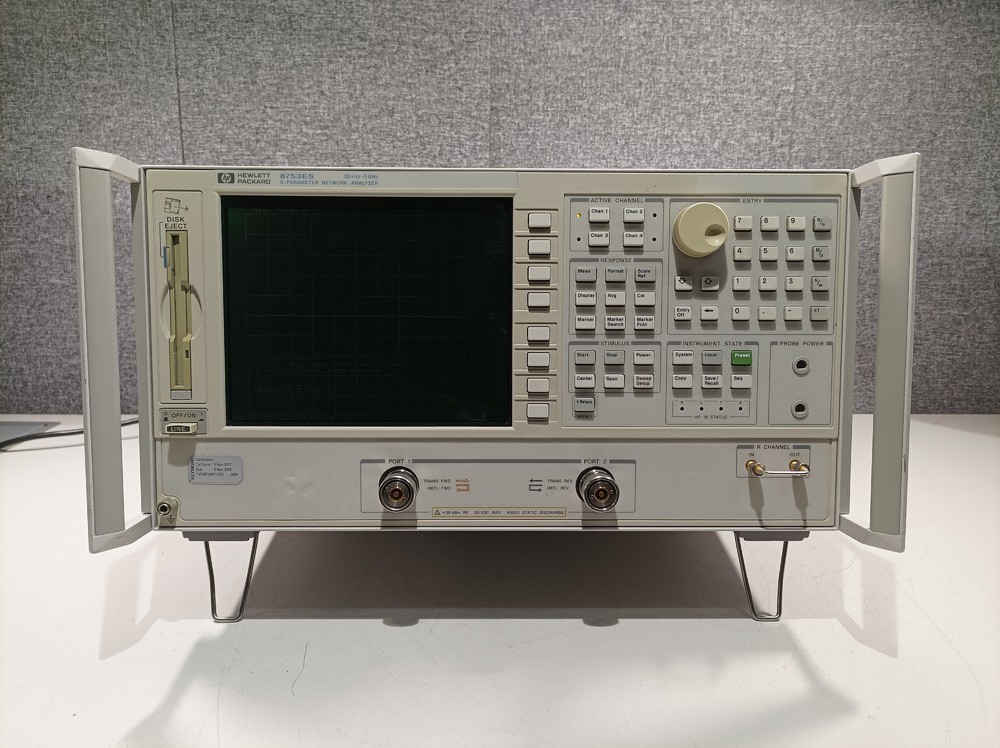 Hewlett Packard 8753ES, S-Parameter Network Analyzer, 30kHz-6GHz, 002, 006 & 010