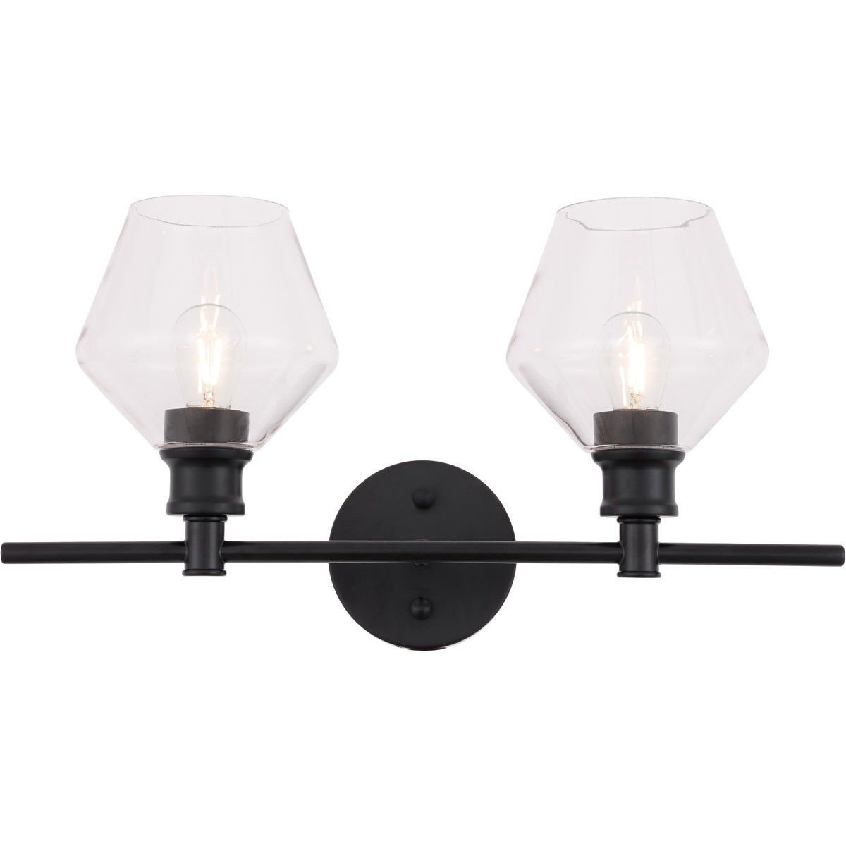 Decovio 12780-B2 Rochester 2 Light 19.1 inch Black Wall sconce Wall Light