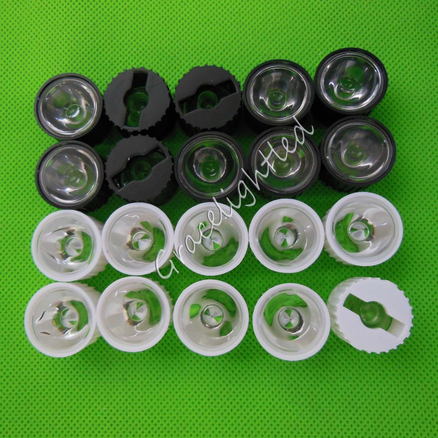 5°8°15°30°60°90°120° 20mm led Len For 1W 3W 5W Hight Power LED with holder DIY