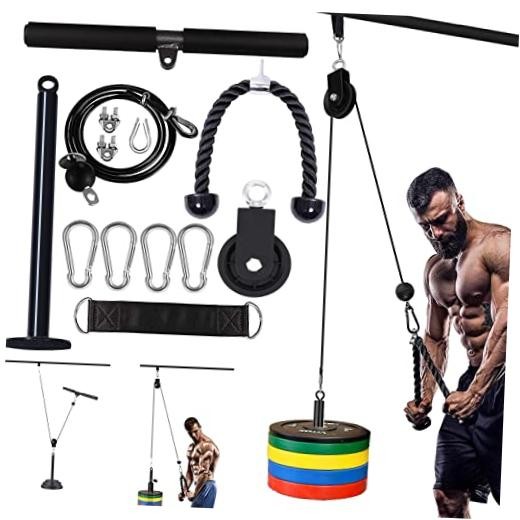 Mtgluk Cable Pulley System Upgraded DIY LAT and Lift Weight Pulley Machine