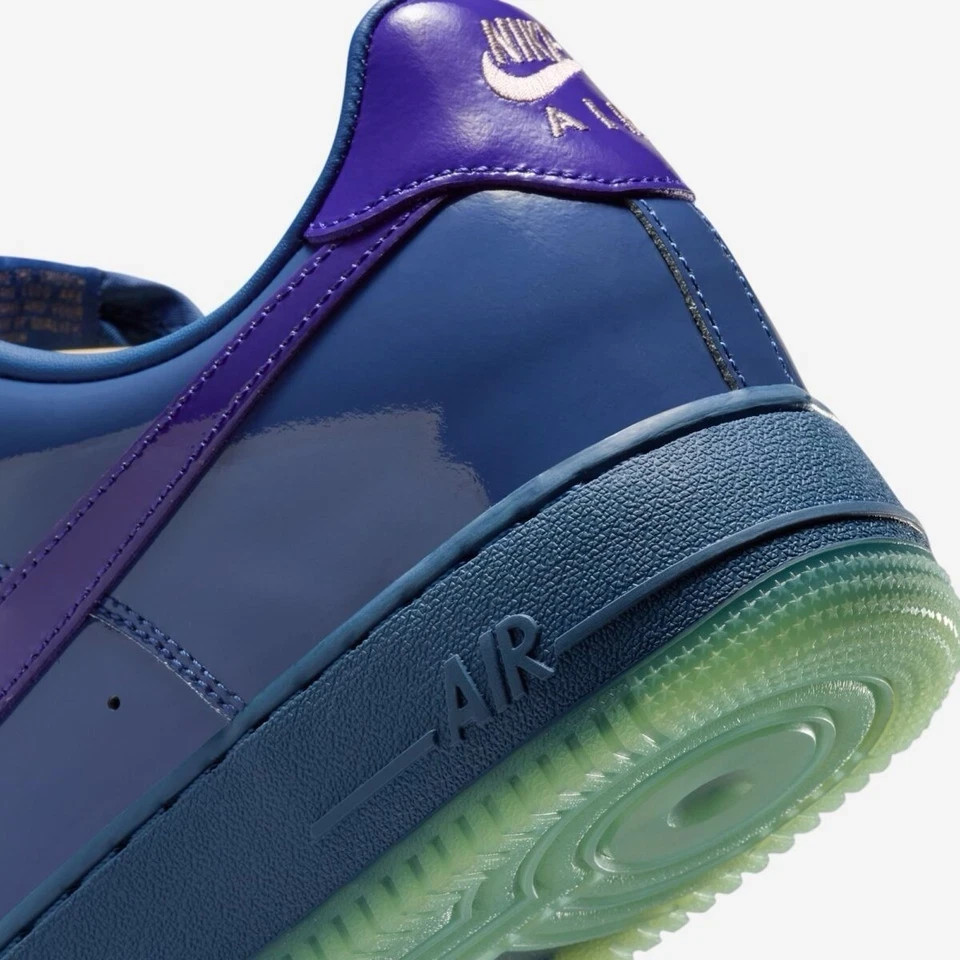 AF 1 Low Patent Leather Mystic Navy Grape Ice IO4489-400 Men's Size US 7-12