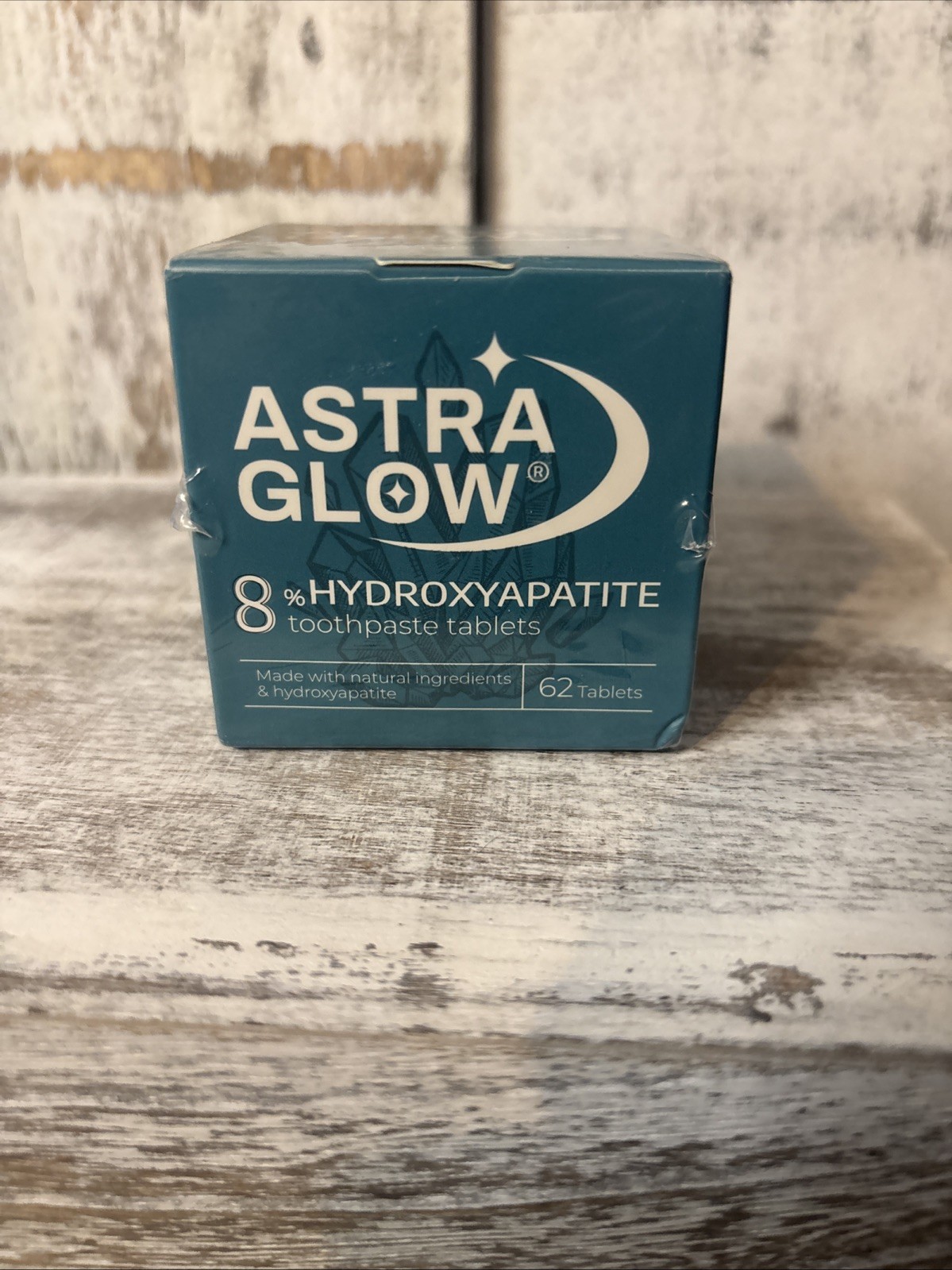 Astra Glow 8% Hydroxyapatite Toothpaste Tablets Exp 5/12/2028 62 Tablets New
