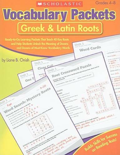 Vocabulary Packets: Greek & Latin Roots: Ready-to-Go Learning Packets Tha - GOOD