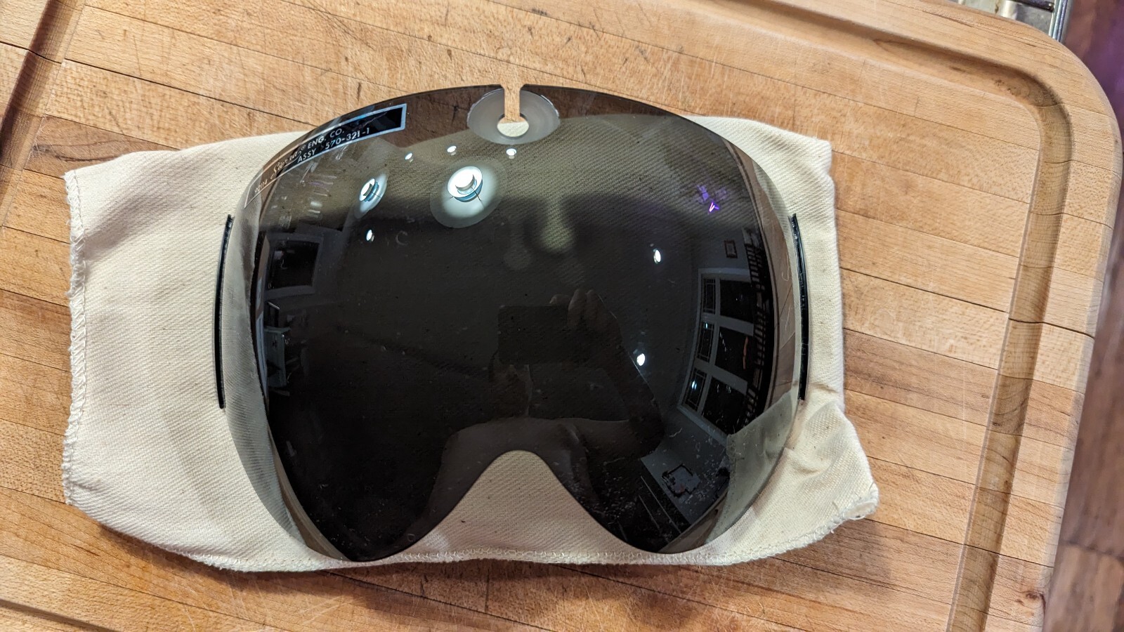 Military Pilot Helmet Replacement Face Shield Sierra ENG.CO 92114  Lens