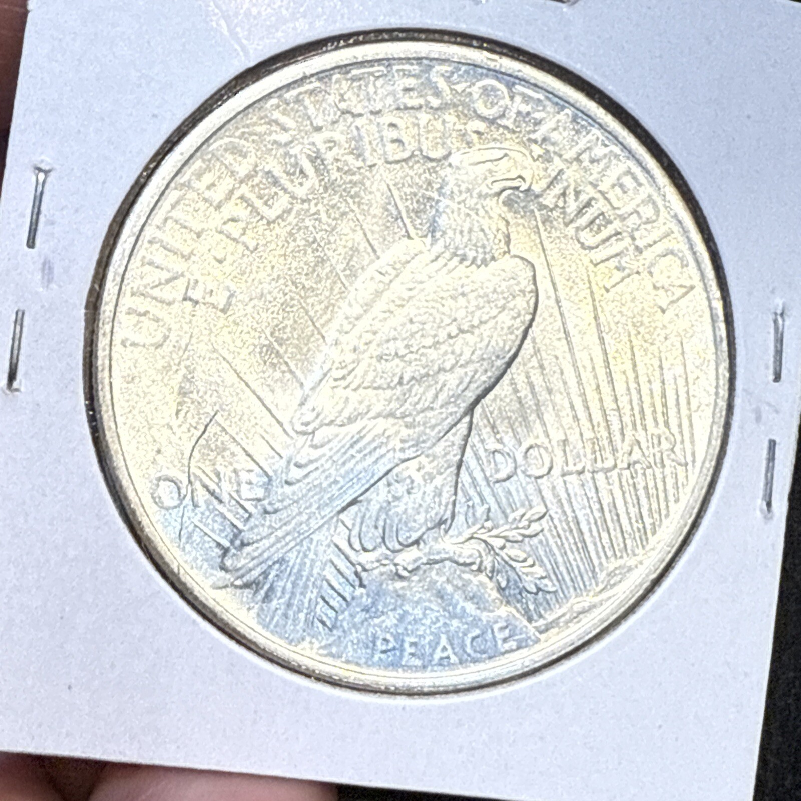 1924 Lamination Error $1 Peace Silver Dollar