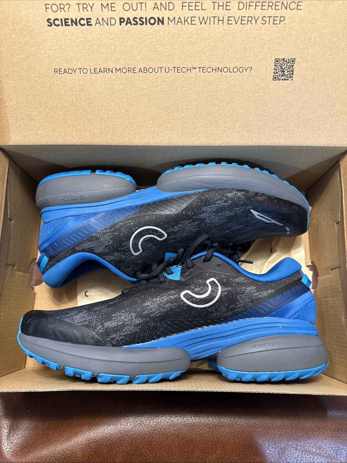 True Motion U-Tech Nevos Elements (Black/Blue) - Men’s US 11.5 - TM-M-0107-1D-01