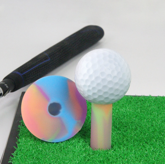 1pcs Rubber Colorful Golf Tee Driving Ranges Strike Mat Practice Ox Tenden Tee