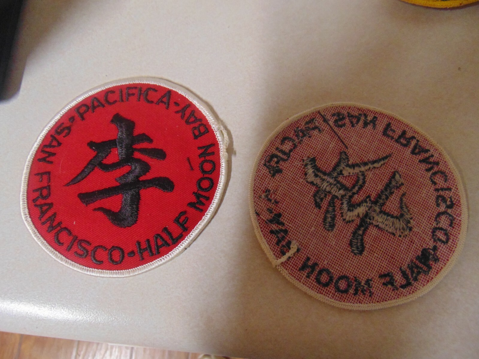 PATCH SEW ON OLDER KARATE I BELIEVE PACIFICA HALF MOON BAY SAN FRANCISCO