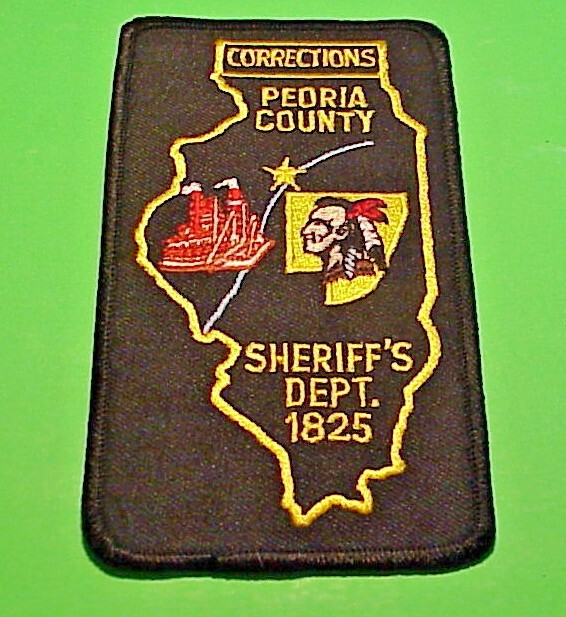 PEORIA COUNTY IL  ILLINOIS  CORRECTIONS ( INDIAN ) 5 1/2" SHERIFF  PATCH