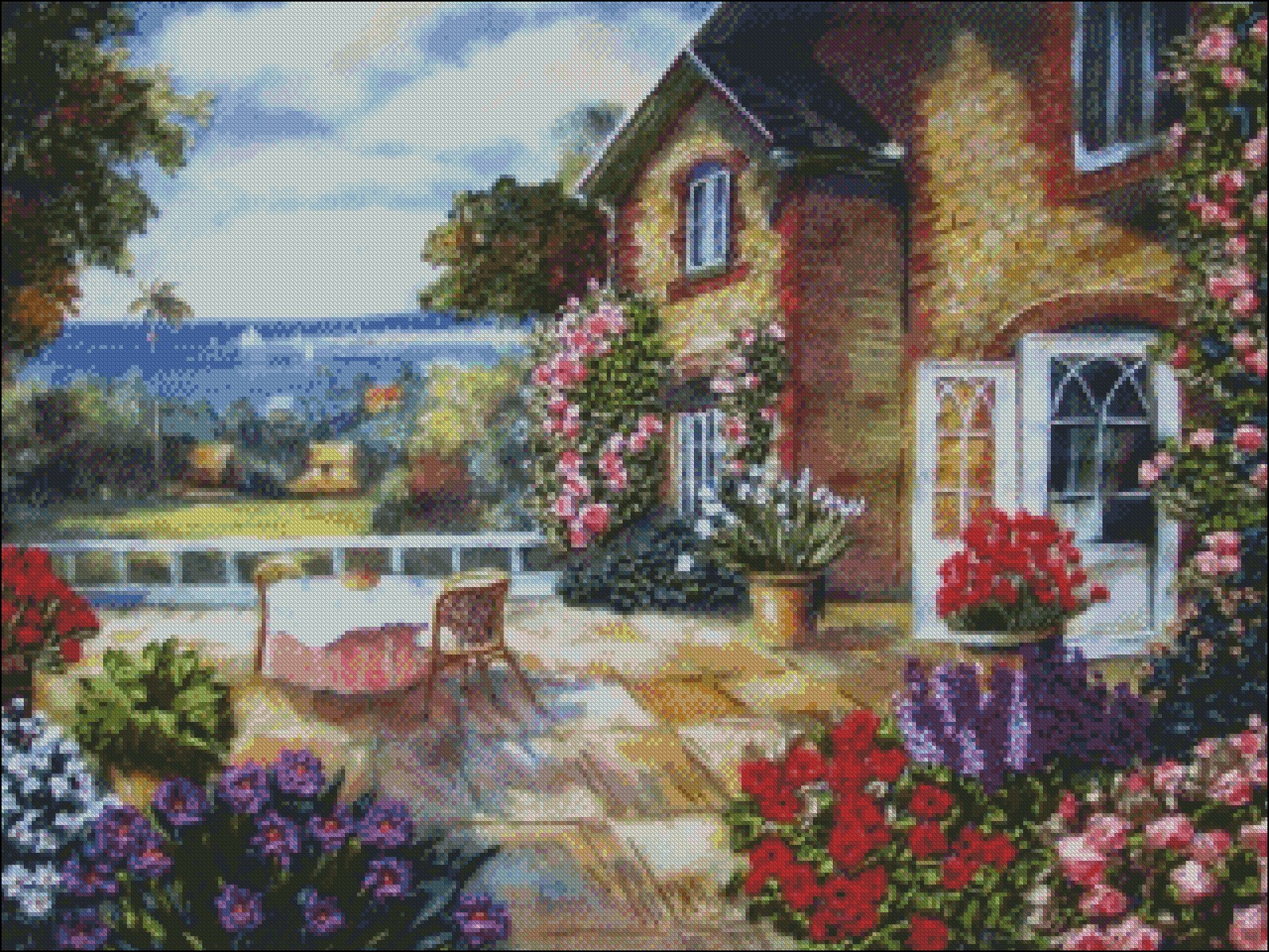 Chart Needlework - Counted Cross Stitch Patterns - Spring Cottage 3