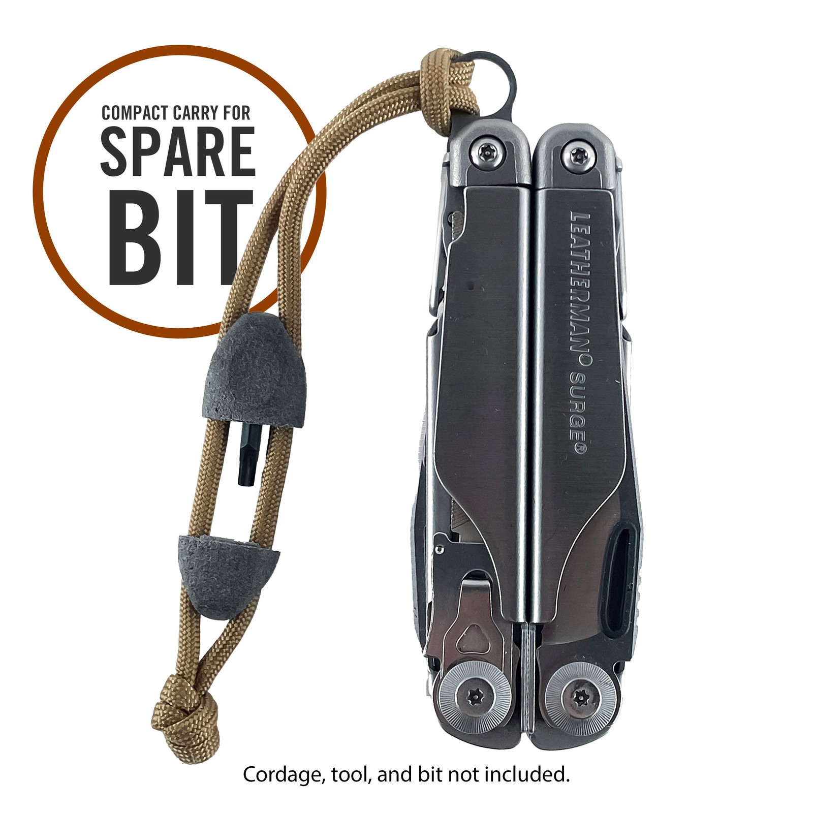 Bit Bead - Lanyard Bead Bit Driver Compatible with Leatherman Flat Bits