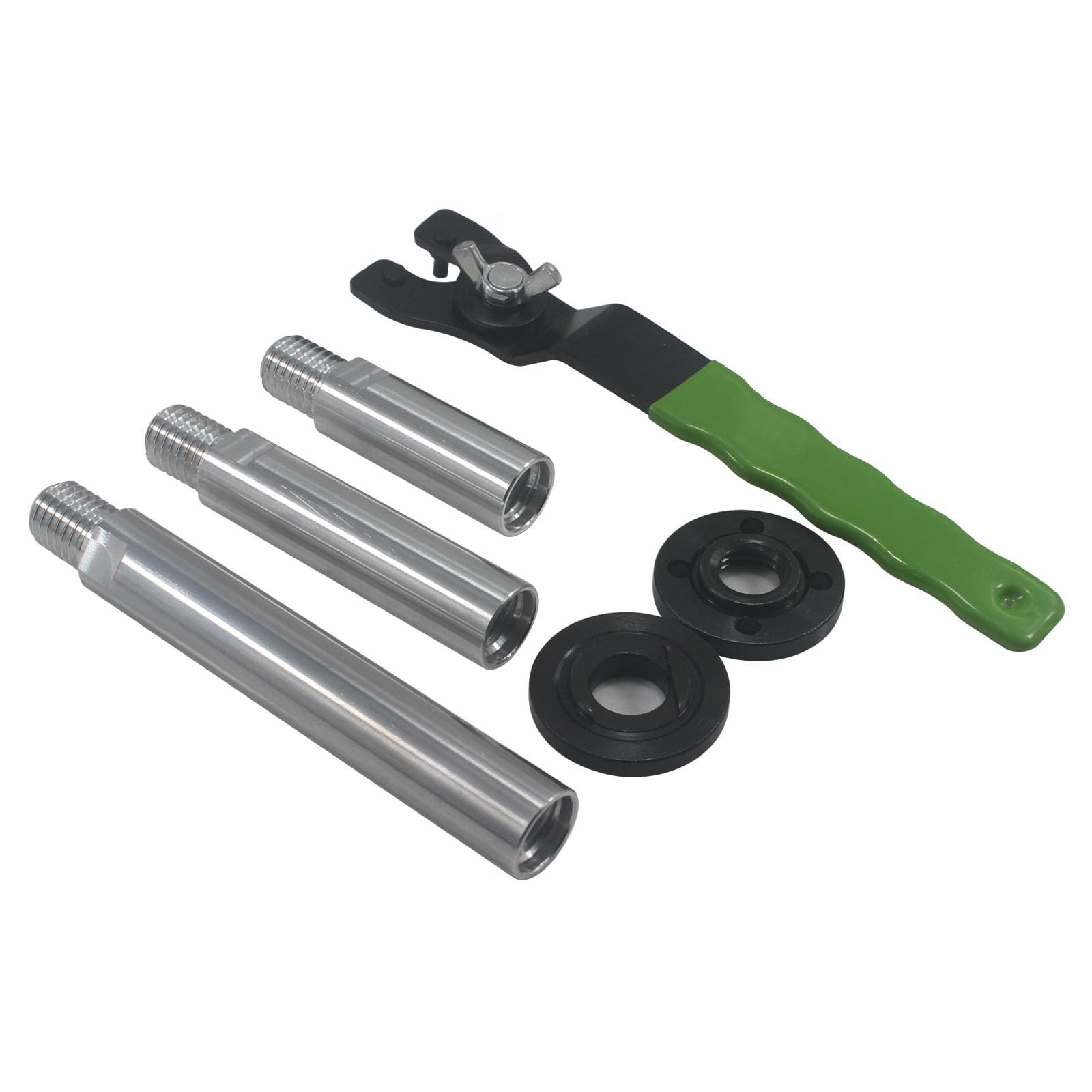 Angle Grinder Extension Shaft 5/8 11 Pin Wrench Flange Nut Kit Heavy Duty