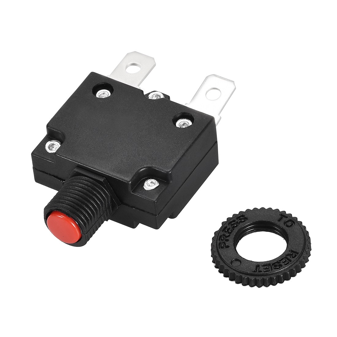 2pcs 18 A Push Button Manual Reset Overload Protector Thermal Circuit Breakers