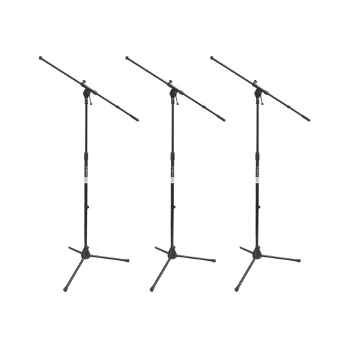 Lot of 03 On-Stage Stands MS7701B Euro Boom Microphone Stand - Free Shipping