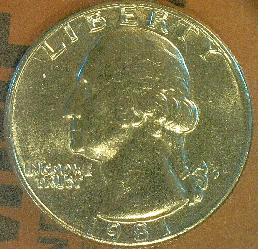 FALL & WINTER  SALE--UNITED STATES  1981 '' WASH. CLAD PROOF-LIKE .25c  KM#164a