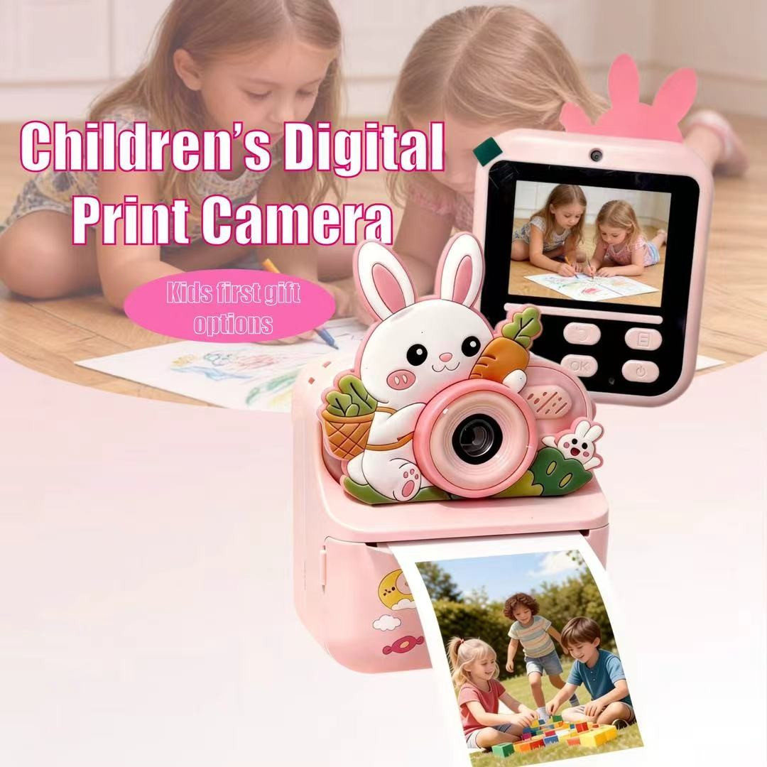 Kids Camera Toys Digital Camera Toddler Camera with Print Paper Portable