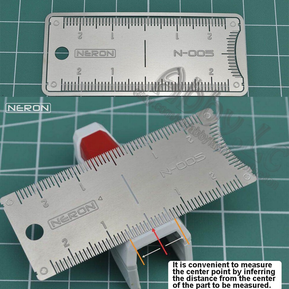 Neron Center Ruler Scriber Craft Line Carved Guide Board Etch Templates N-005