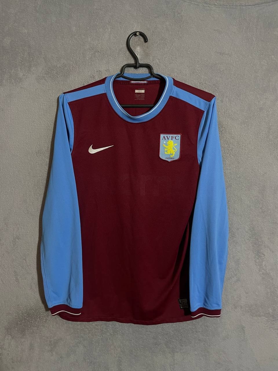 Aston Villa Jersey Long Sleeve Home football shirt 2009 - 2010 Nike Men Size S