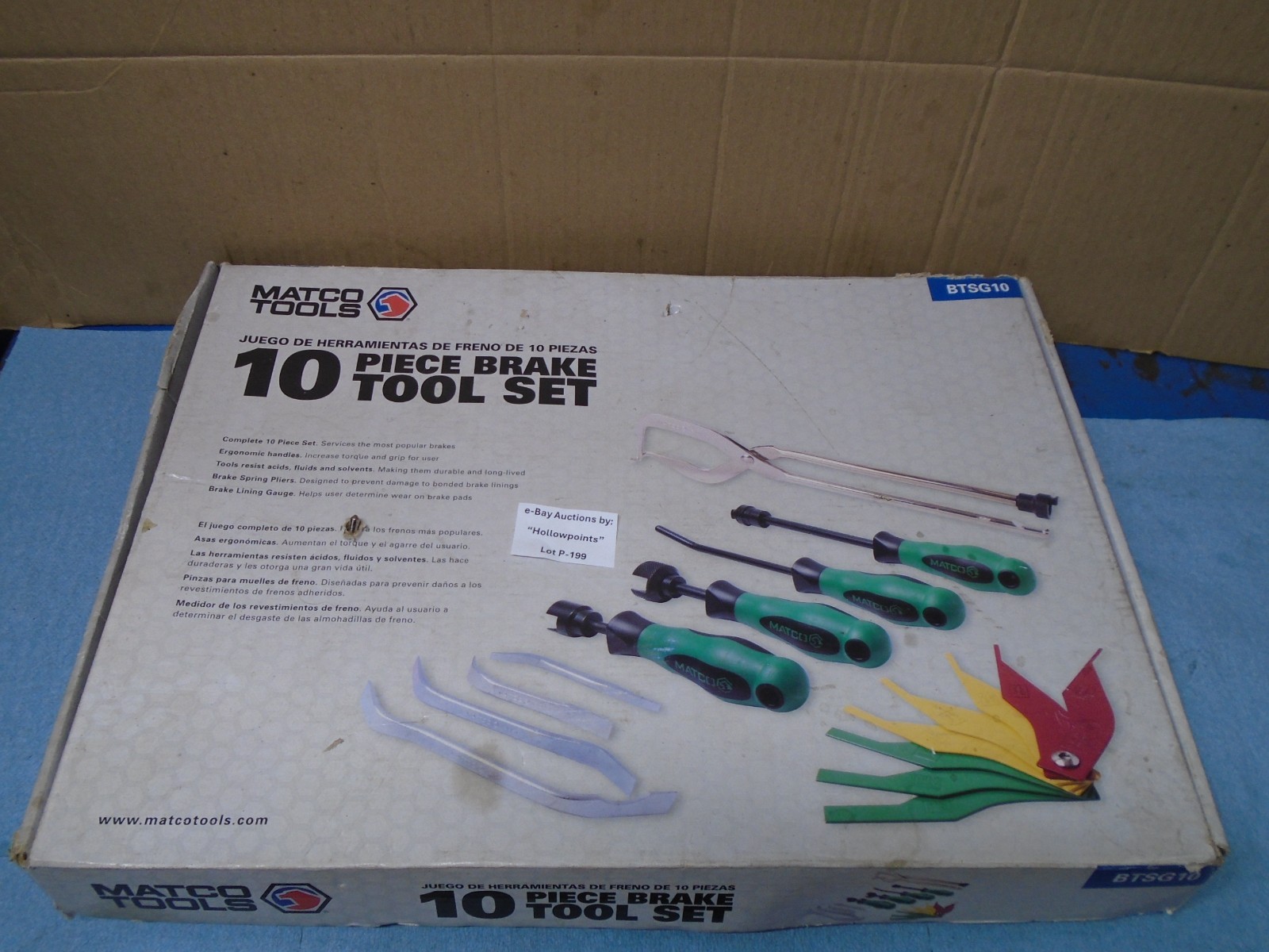 Matco Tools  BTSG10 Brake Tool Service 10Pc. Set P199