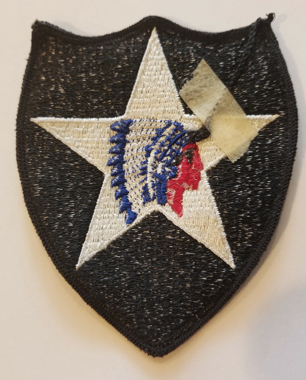 US ARMY 2ND INFANTRY DIVISION THE BIG INDIAN PATCH - US GOVERNMENT ISSUE USGI!