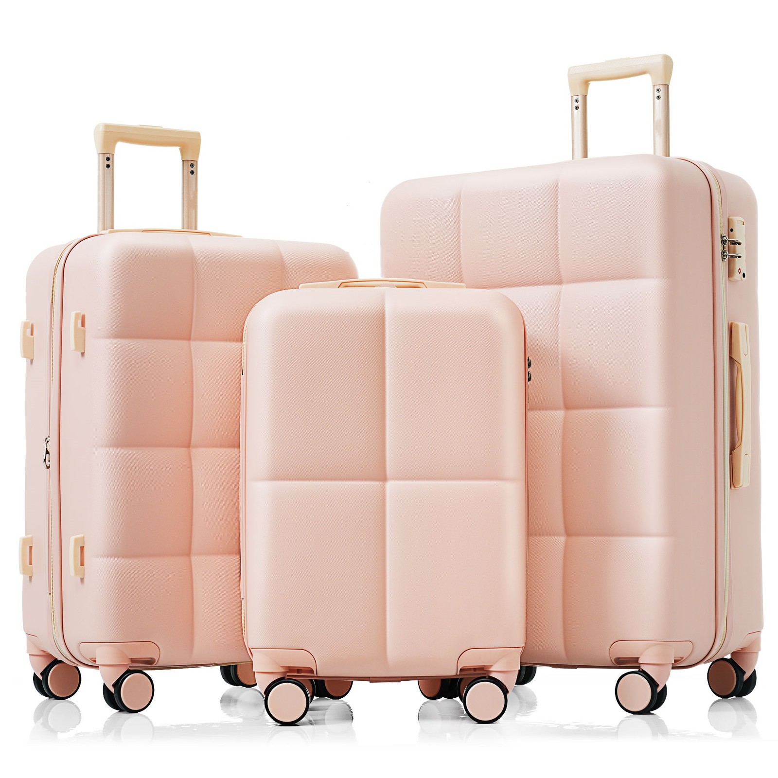 Hardshell Luggage Airline Certified Carry-on Luggage Suitcase with Cup Holder