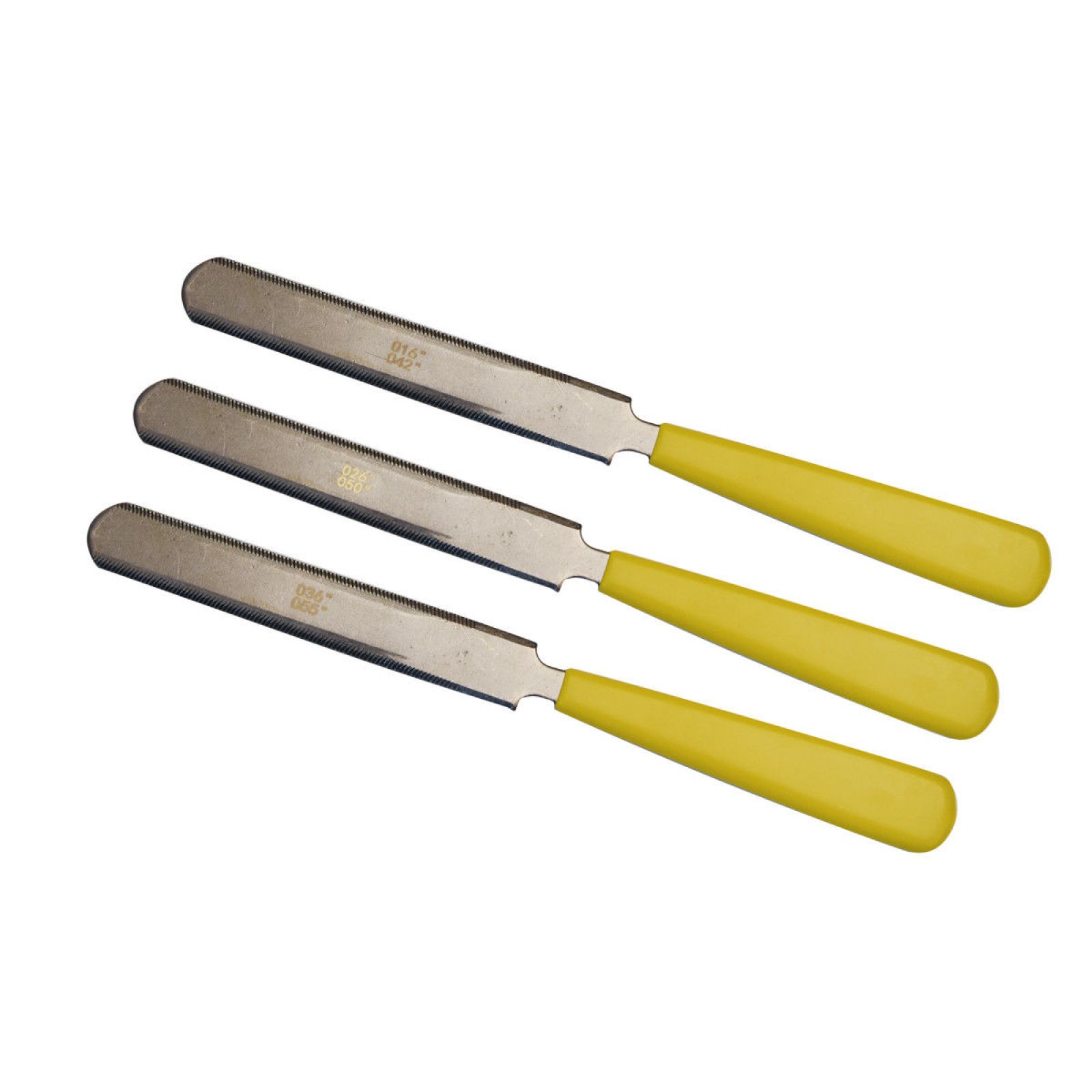 3Pcs Double Sided Guitar Gauged Nut Slotting FileNut Saddle Luthier Tool B