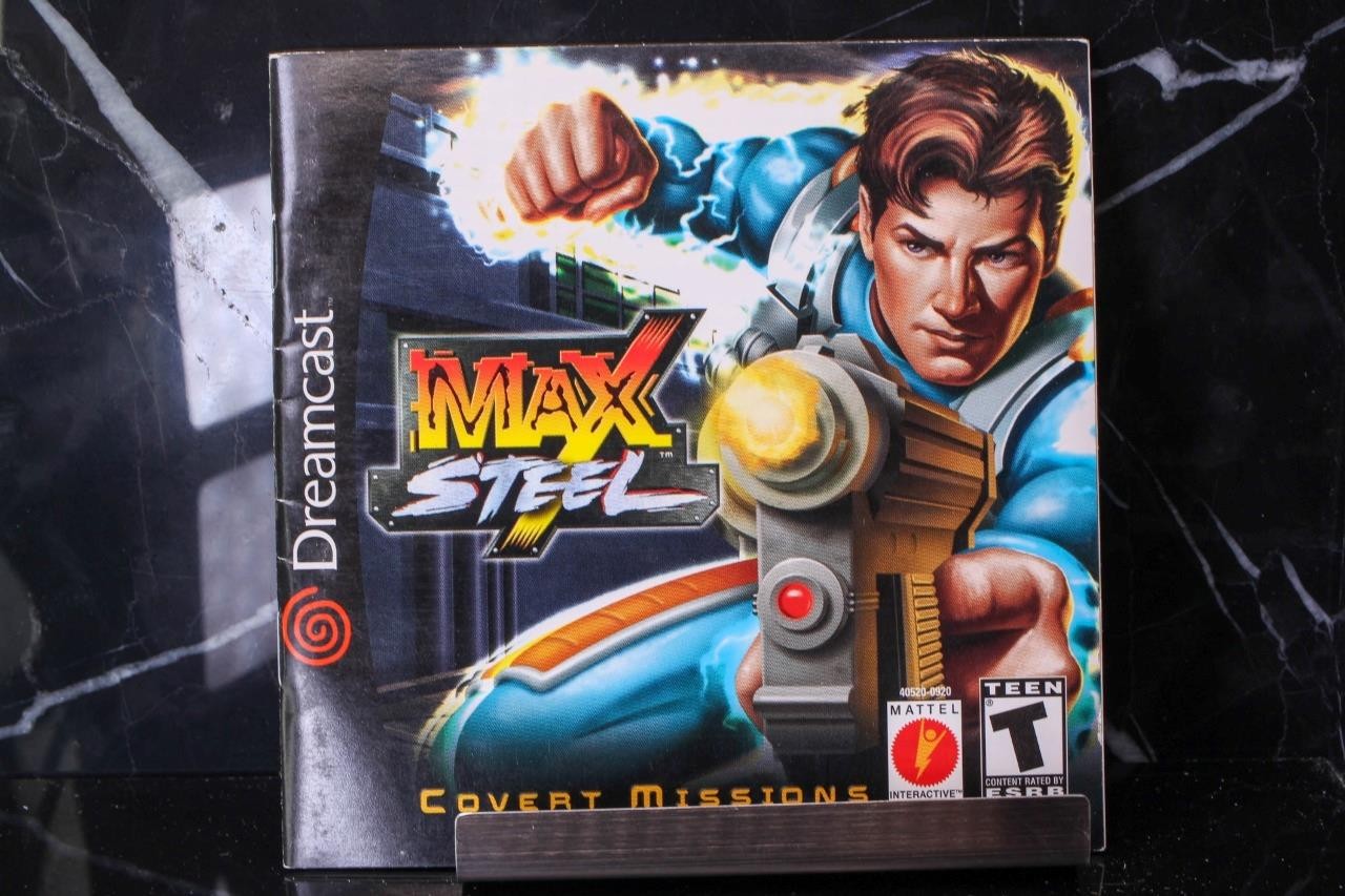 NO GAME- Max Steel Covert Missions Instruction Book Manual DREAMCAST SEGA