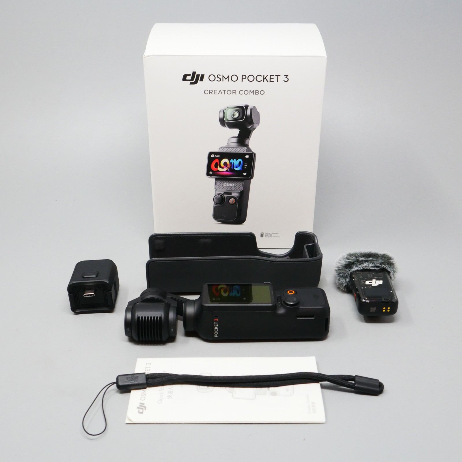 DJI Osmo Pocket 3 Creator Combo 4K UHD with Mic, and Accessories