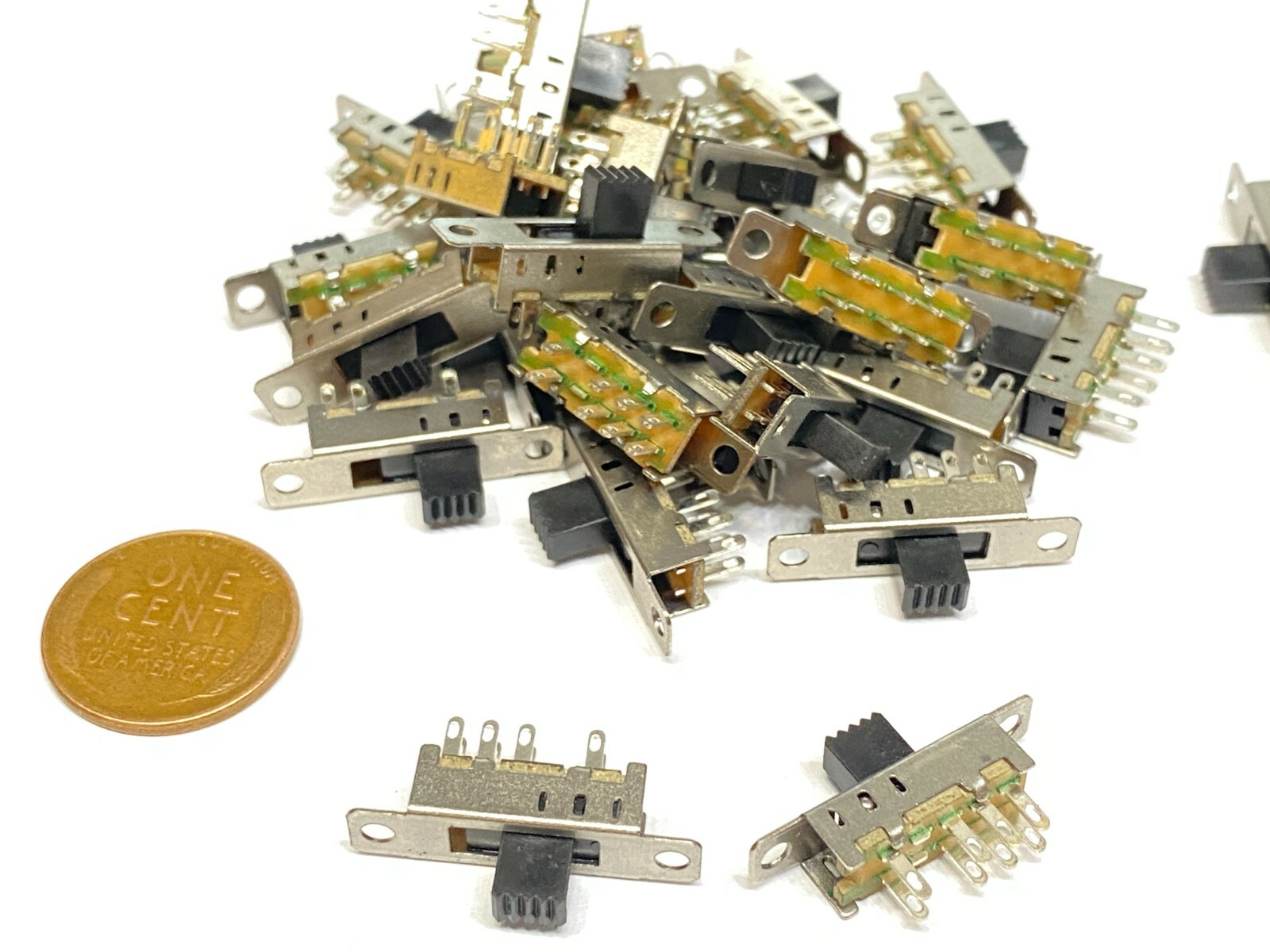 25 pieces 2p3t 5mm Slide Switch  ss-23e04  8Pin On Off PCB on-on-on
