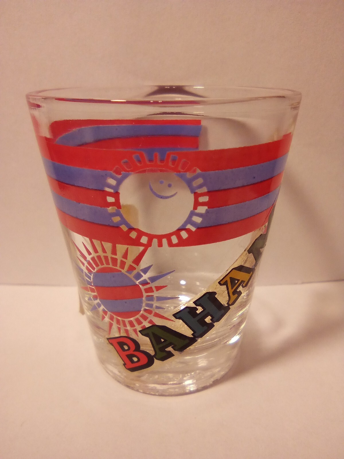 BAHAMAS LOGO SHOT GLASS GREAT FOR ANY COLLECTION!