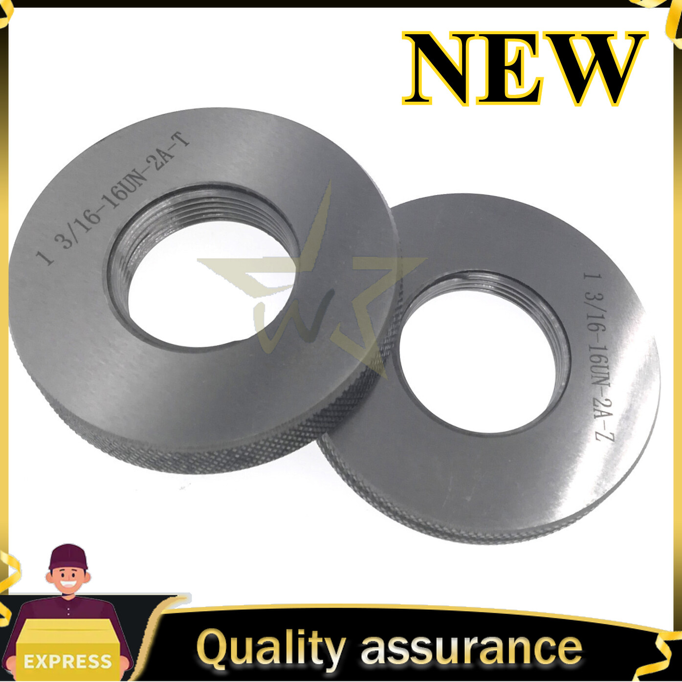 3/16-18 UNEF 2A GO NOGO UN Thread Ring Gage 1"3/16-12 1"3/16-16 1"