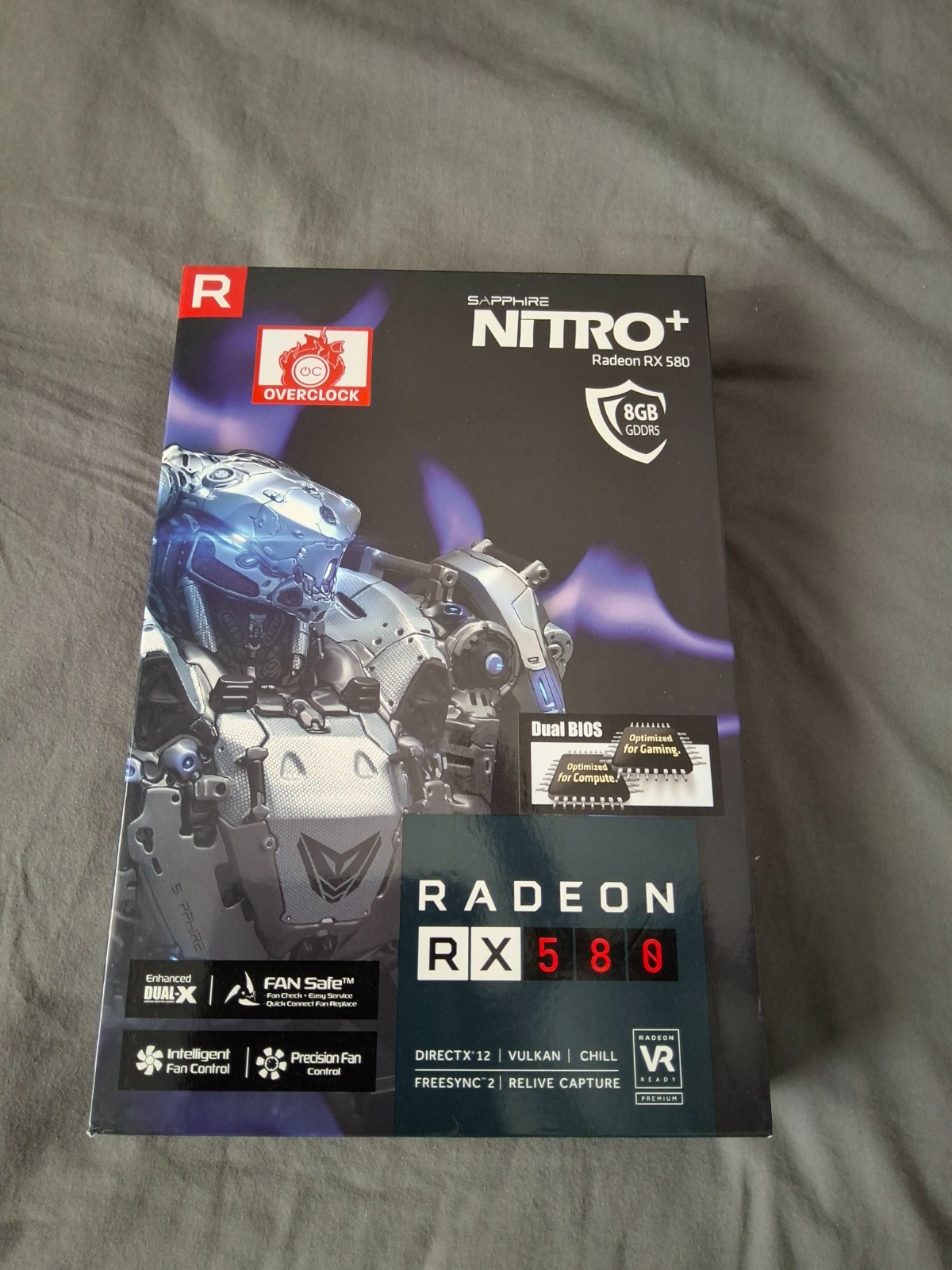 Sapphire Nitro+ Radeon RX 580 8GB GDDR5 OC Graphics Card, in box, never opened