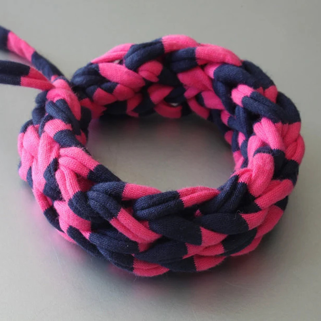 T-Shirt Yarn Knitted Bracelet