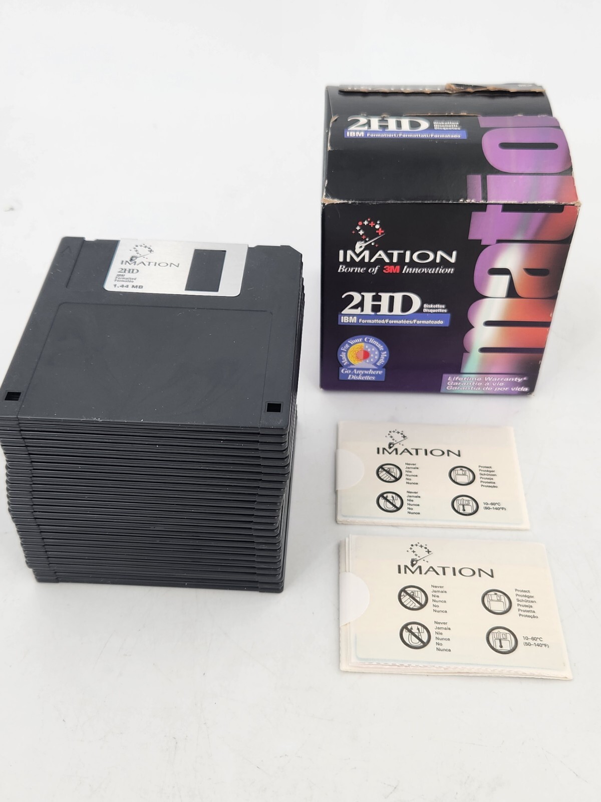 Imation 2HD 1.44 MB - IBM Format - 3.5” Diskettes - 25 Pack - New!