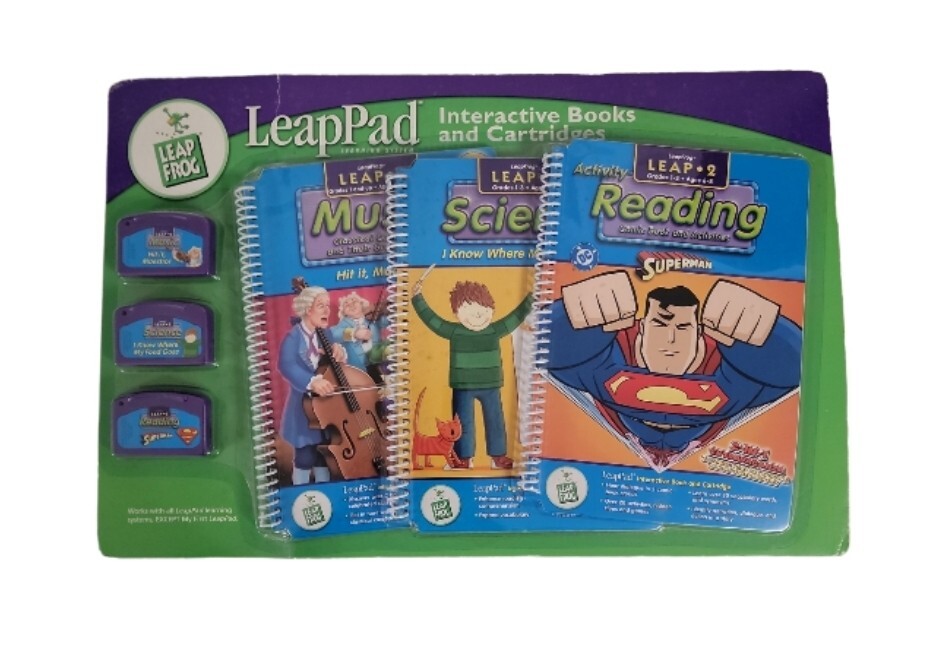 LeapPad Leap 2 Interactive Books and Cartridge Music, Science, Reading 3-Pack