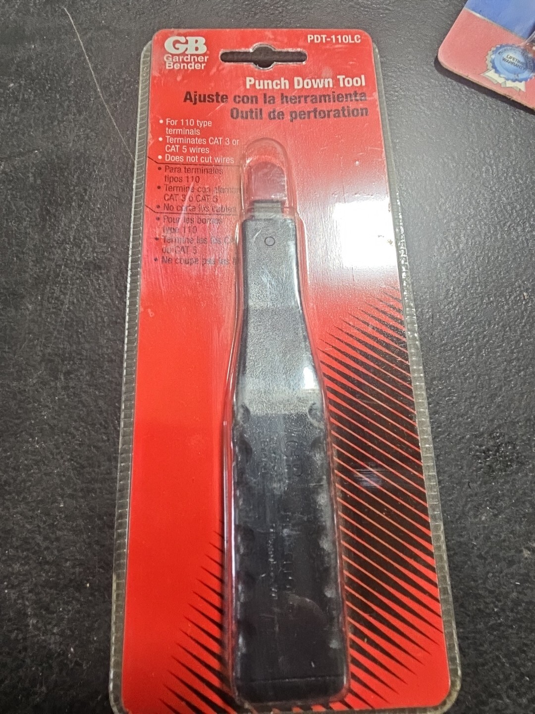 Gardner Bender 110 Terminal Punch Down Tool PDT-110LC Terminates CAT Wires