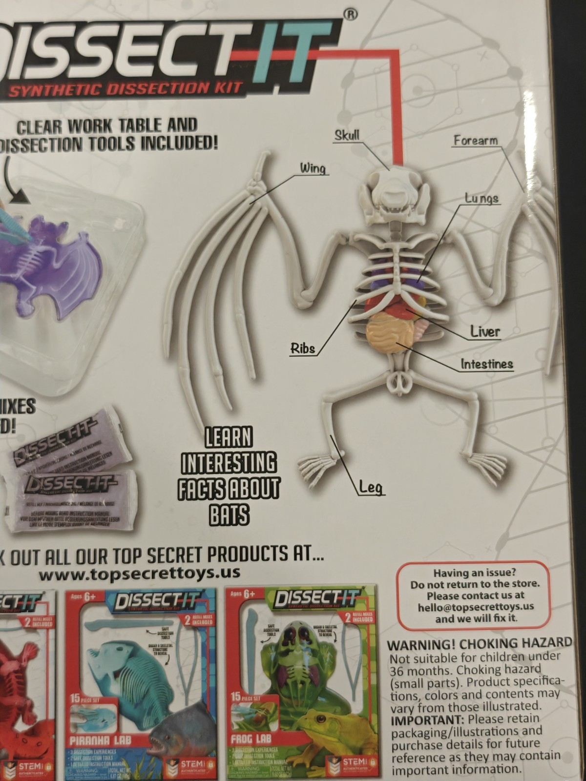 Dissect-It: Bat Lab Synthetic Dissection Kit, Kids Ages 6+