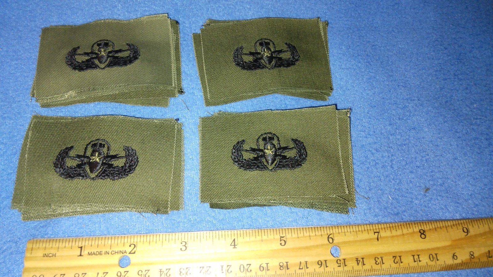 LOT OF 20 - SUBDUED SENIOR EXPLOSIVE ORDNANCE DISPOSAL EOD  Sew-On PATCHES - NEW