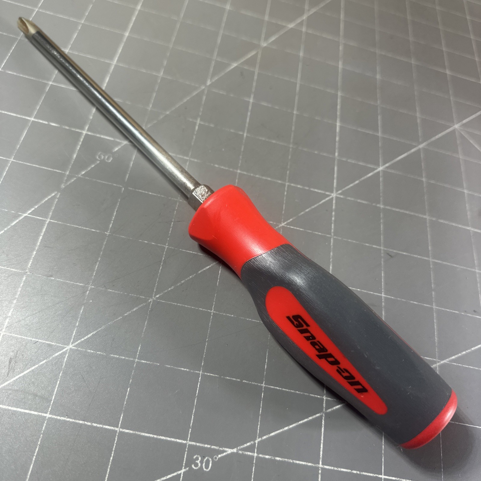 Snap-On #3 Phillips Red  Hard Handle Screwdriver Magnetic Tip   SHDP631R  USA