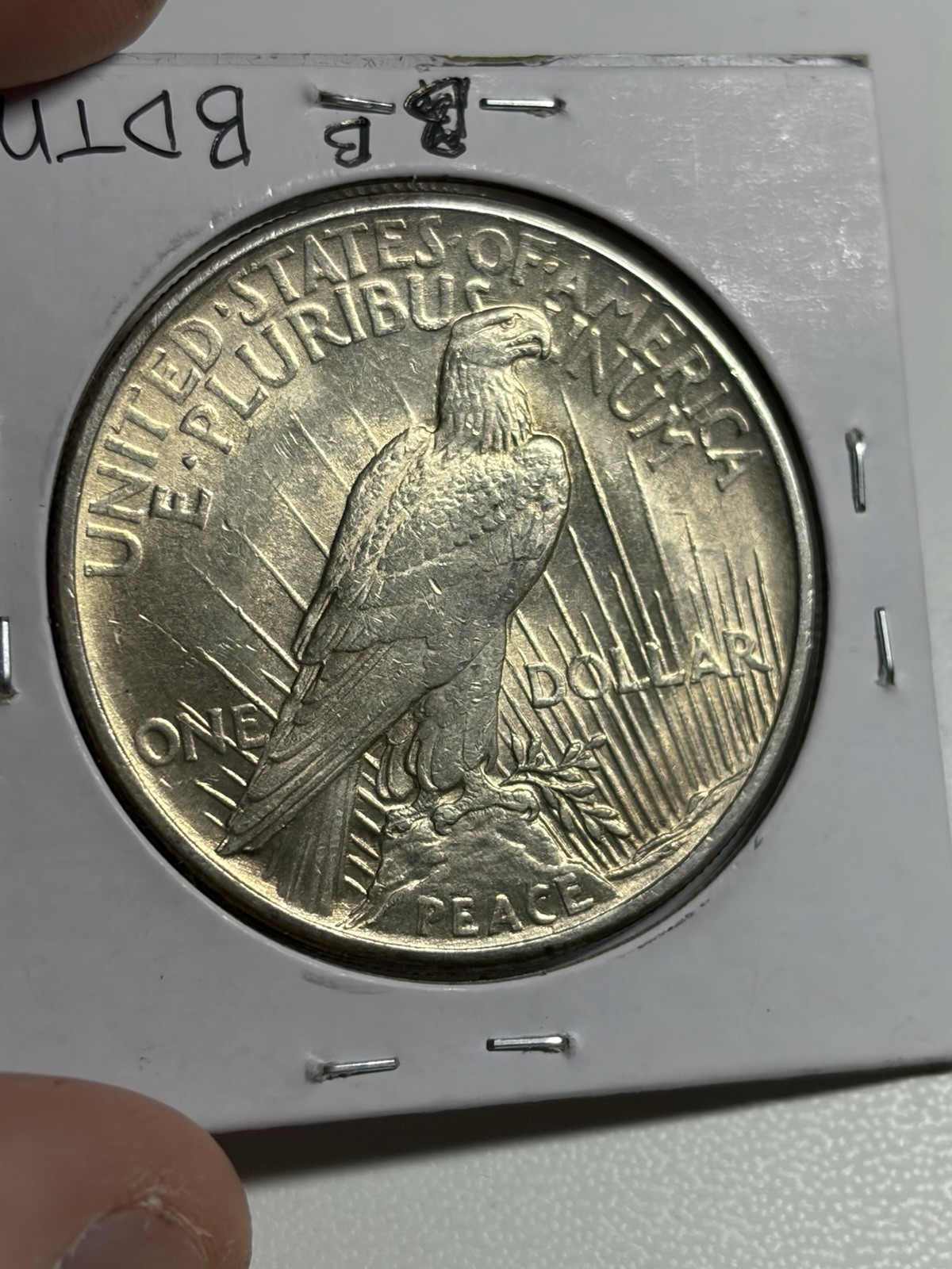 1921 Peace Silver Dollar UNC Nice Luster High Relief Key Date