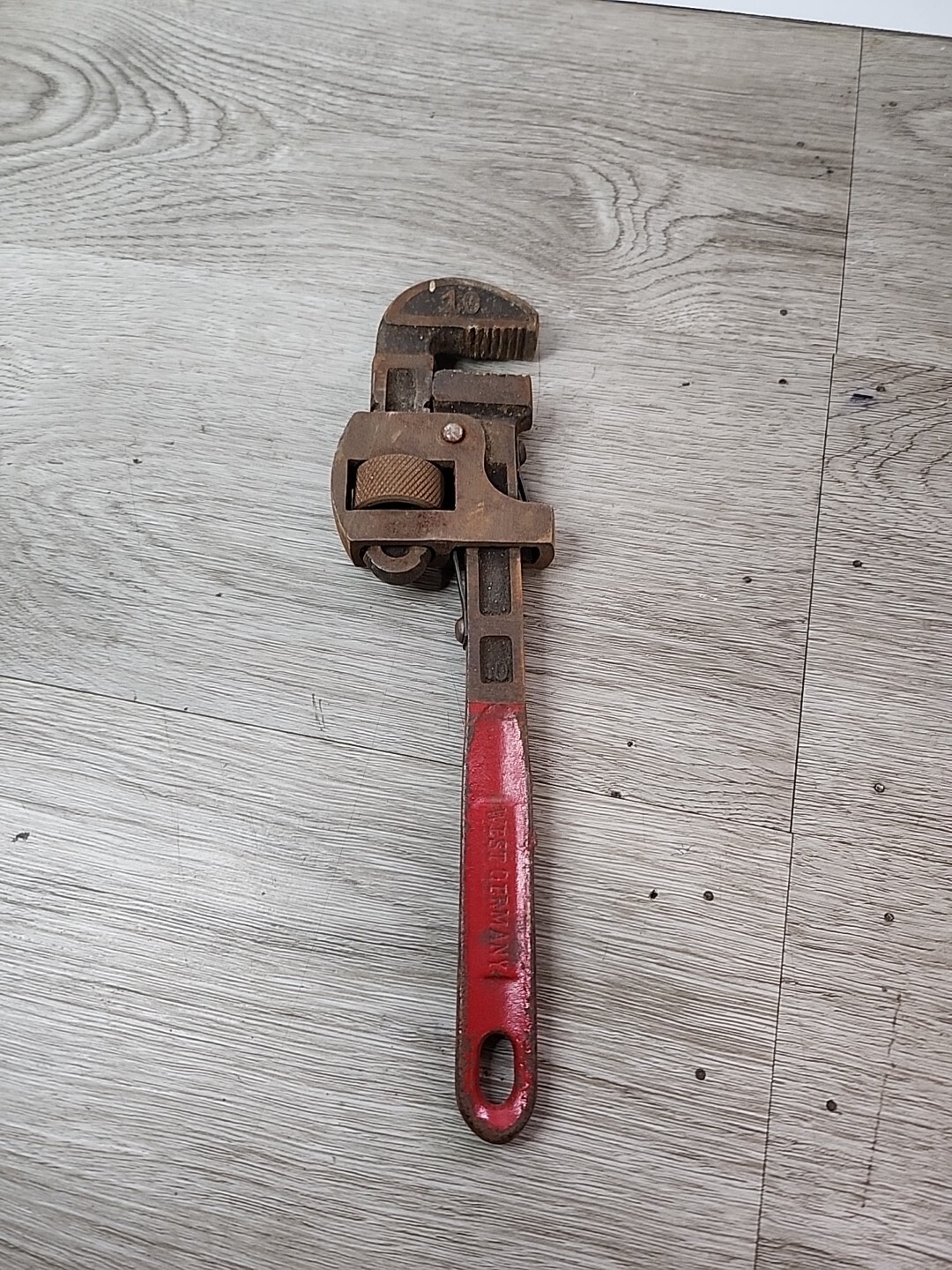 Vintage 10 Inch Pipe Wrench made in West Germany