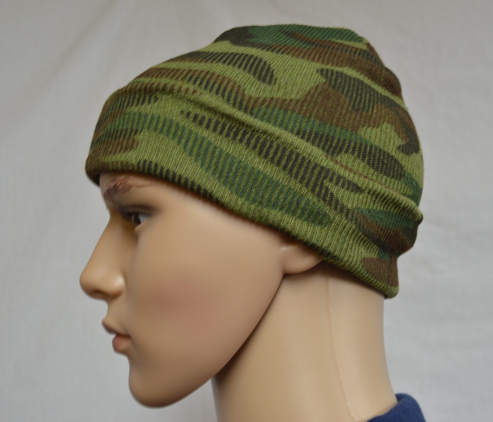 Camouflage print knit hat watch cap camo free USA shipping