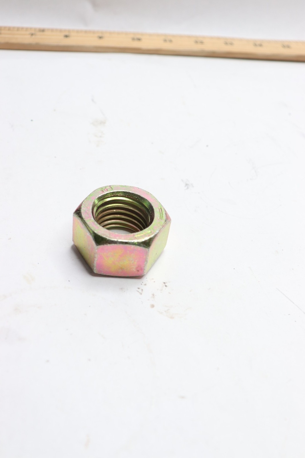 Plain Heavy Hex Nut Grade C Yellow Zinc 1"-8