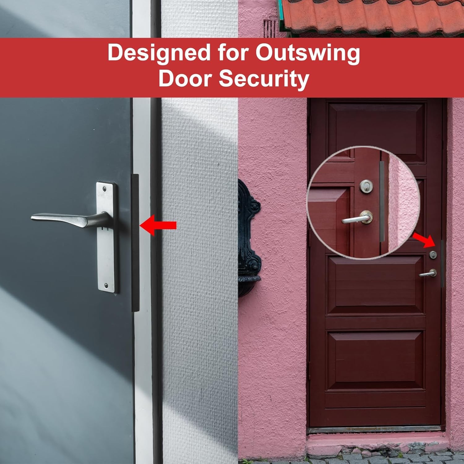 Door Latch Protector Plate Security Shield