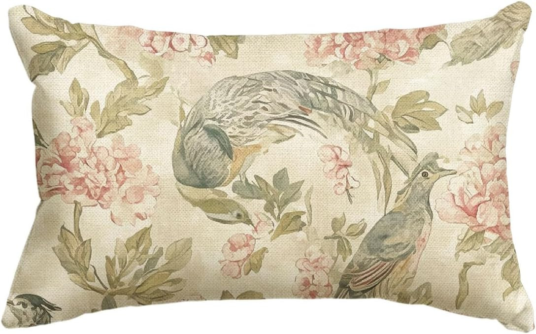 AVOIN colorlife Chinoiserie 12" x 20" (Pack of 1), Light Green