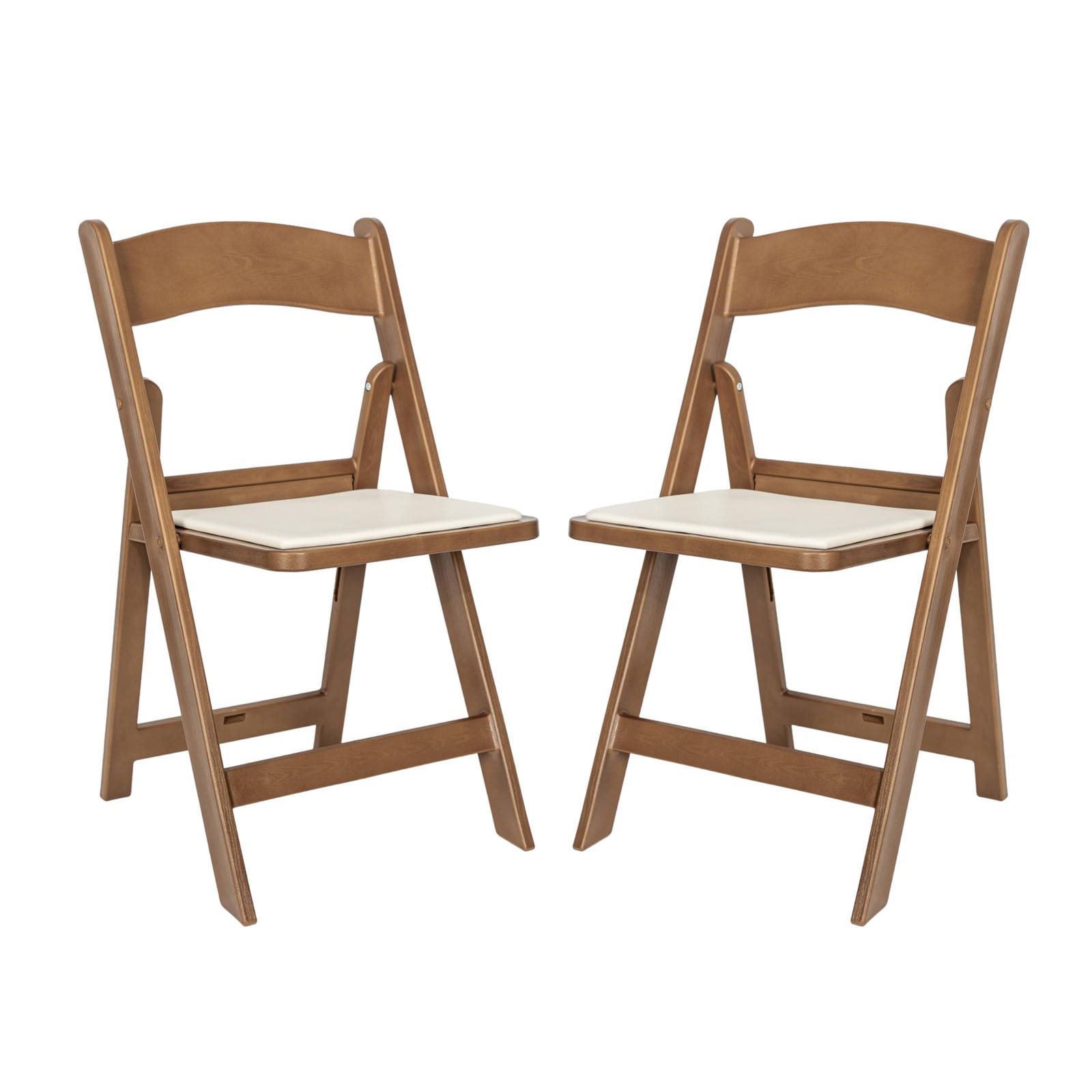 Flash Furniture Hercules Commercial Indoor/Outdoor Folding Event Chair, Wood Loo