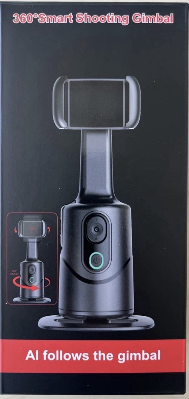 NEW Auto Face Tracking Phone Holder 360° AI Camera Recognition Gimbal Stabilizer