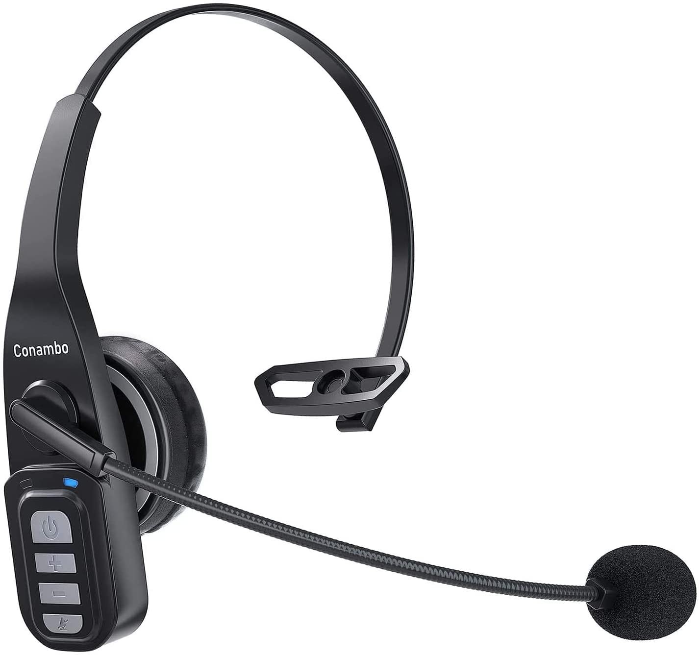 Trucker Bluetooth Headset 5.0 with Microphone Noise Cancelling Wireless Phone...