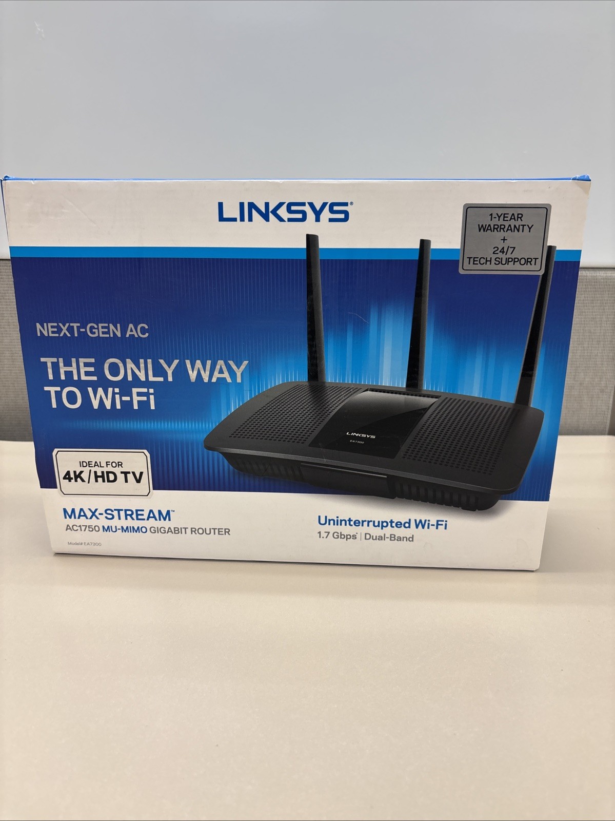 Linksys MAX-STREAM EA7300 AC1750 Dual-Band 1.7 Gbps WiFi 5 Router *CP